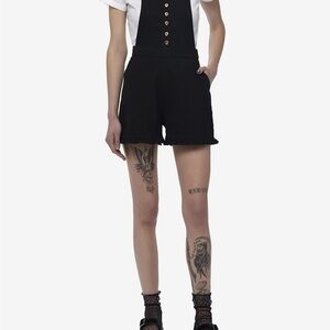 Thorn & Fable Black Mushroom Shortalls